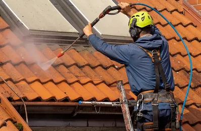 Démoussage et hydrofuge de toiture à Étais